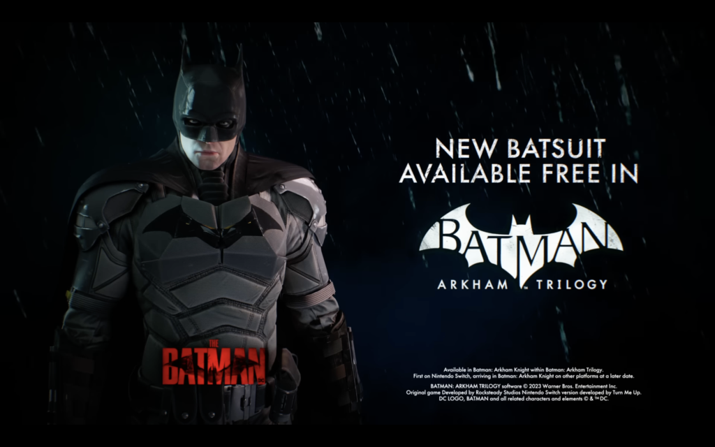 For a while, players will exclusively experience the unique batsuit on Switch consoles.